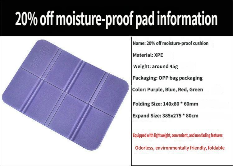 Folding picnic mat-Purple