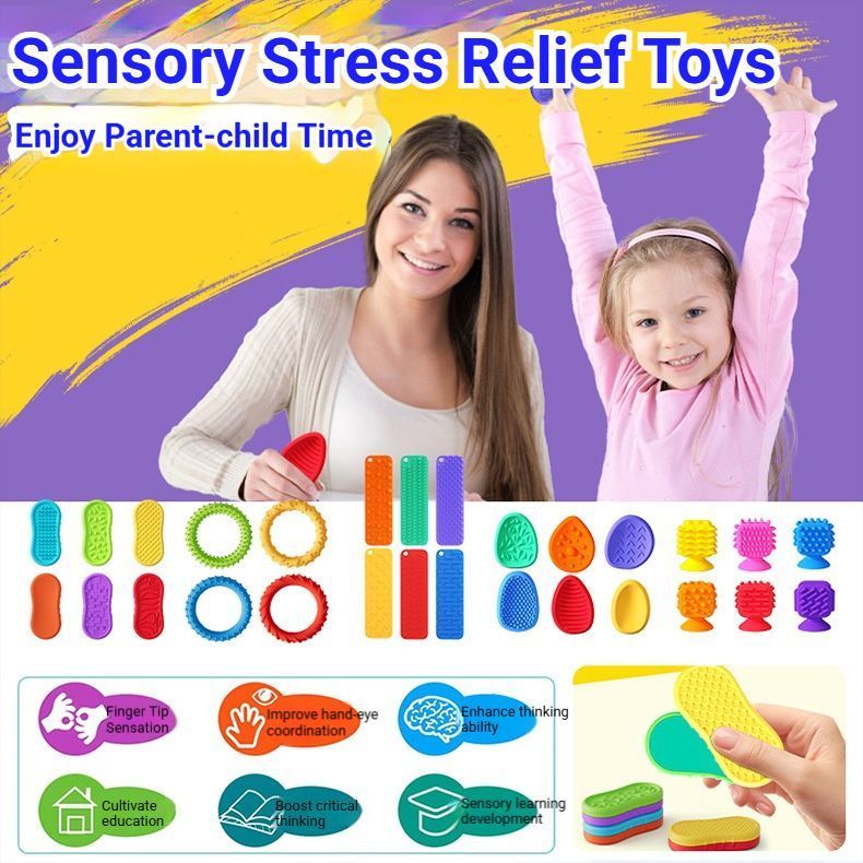 Sensory Play Mat - 4 Pack