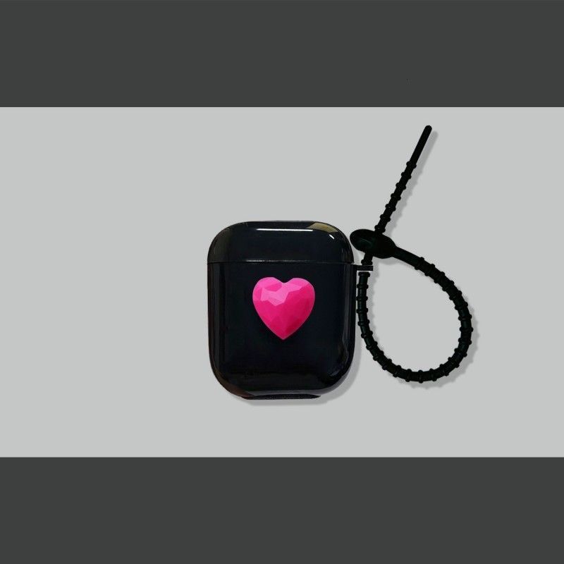 Solid Black Soft Case + Hook AirPods Pro 2