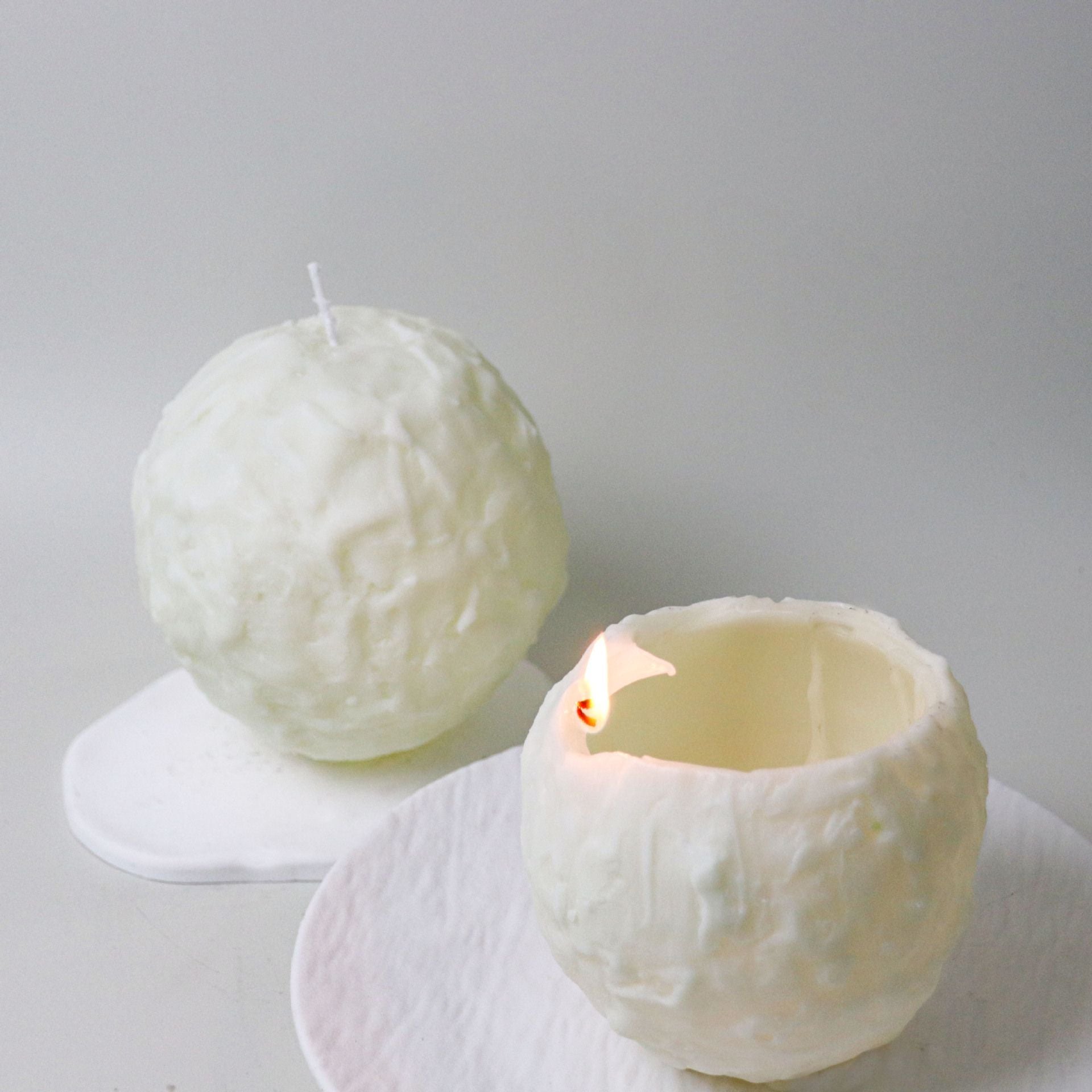 Spiral Scented Candle White