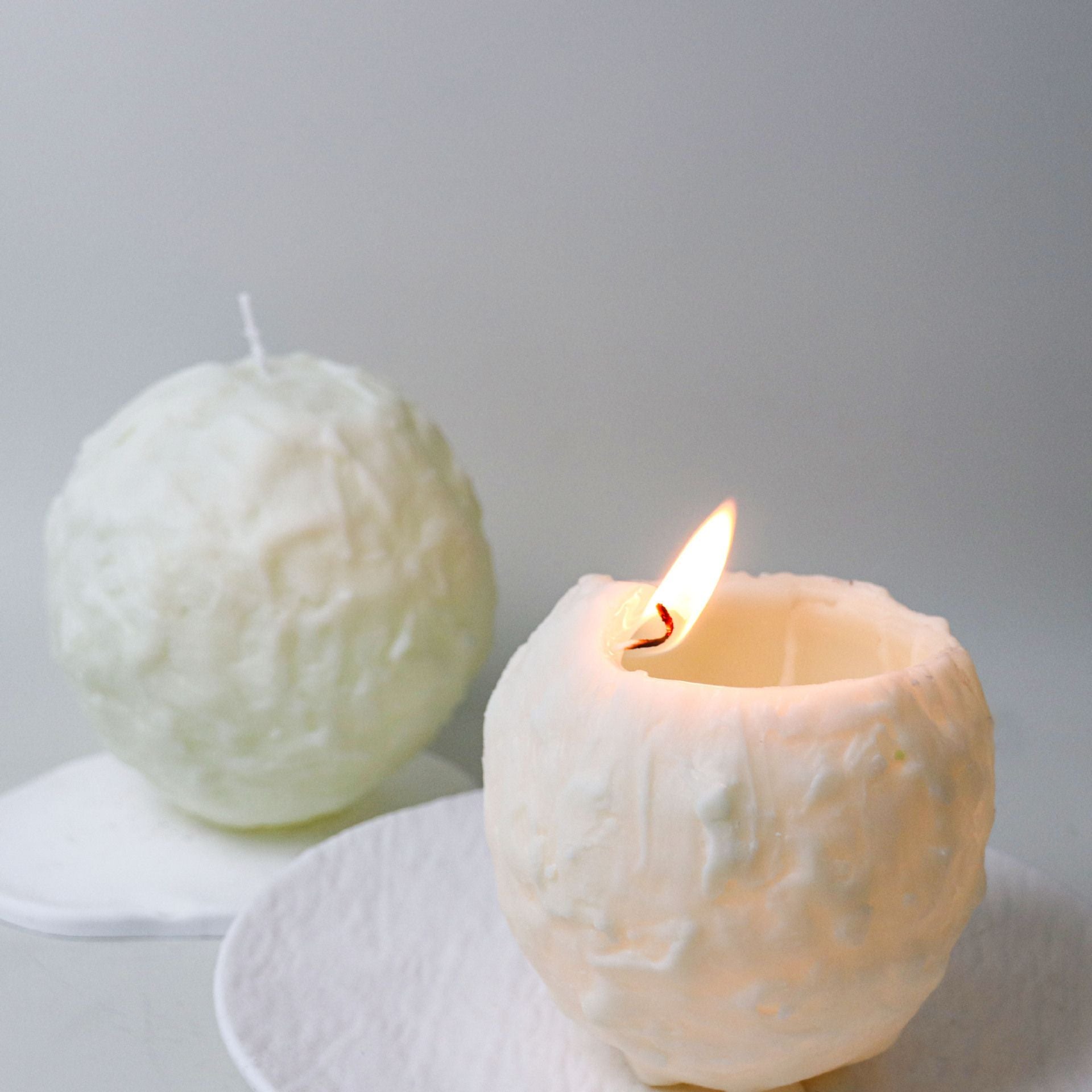 Spiral Scented Candle White