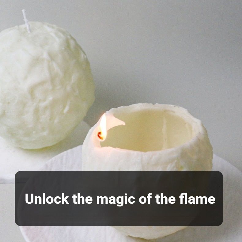 Spiral Scented Candle White
