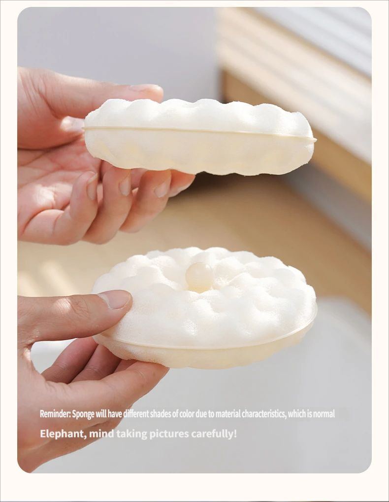 SuctionCupSpongeDishCloth-White