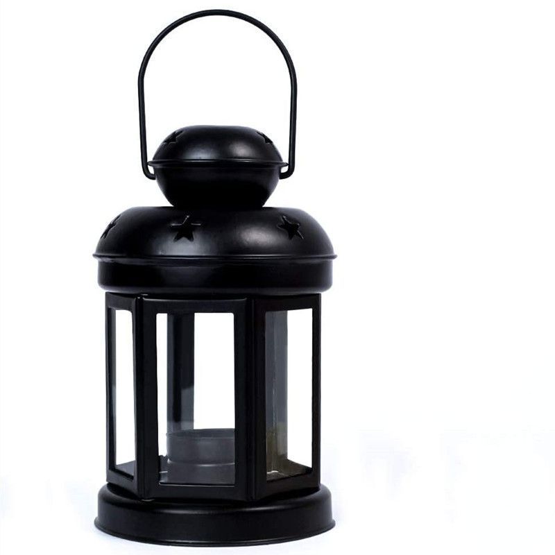 White Pink and Black Candle Holder Set of 3
