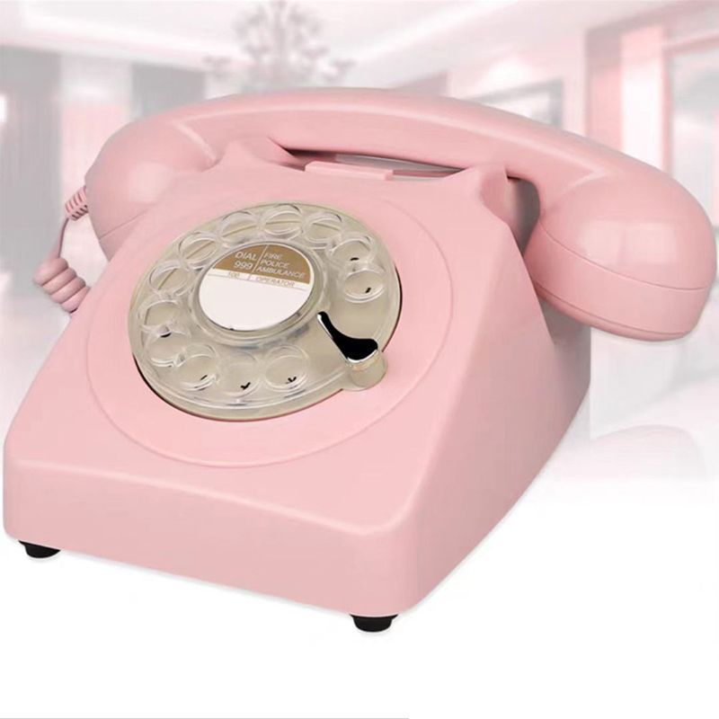 Wireless Bluetooth Desk Phone Style 2-blue