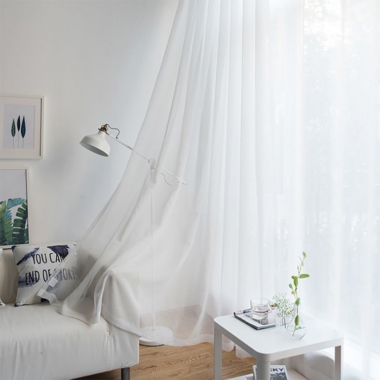 2 Pack Semi Blackout Sheer Curtains Green