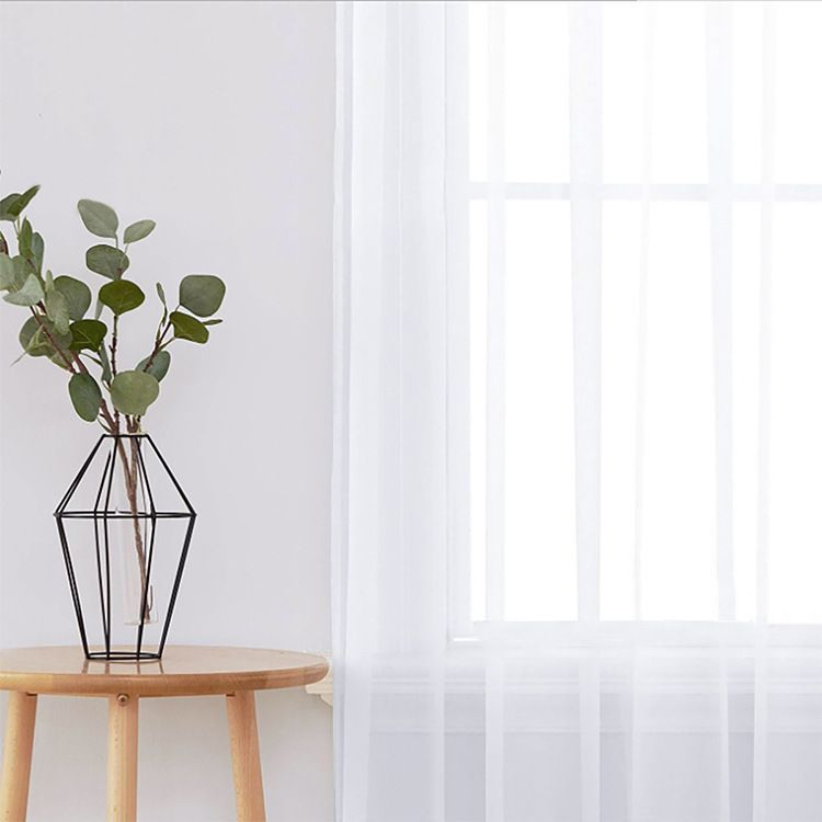 2 Pack Semi Blackout Sheer Curtains Beige