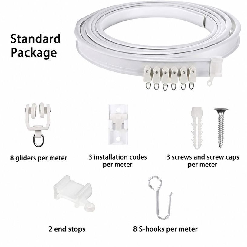 Curtain Track 4M Including Accessories