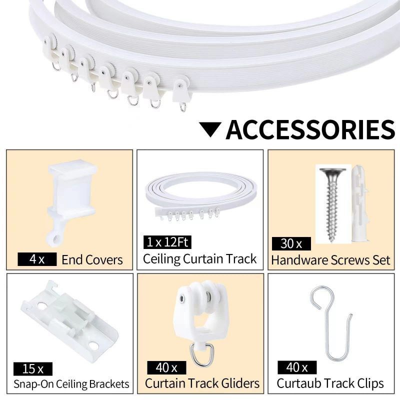 Curtain Track 4M Including Accessories