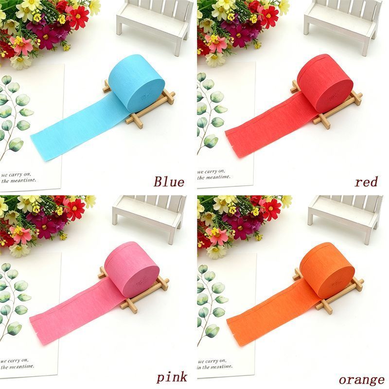 Colored Crepe Paper orange 20 Rolls