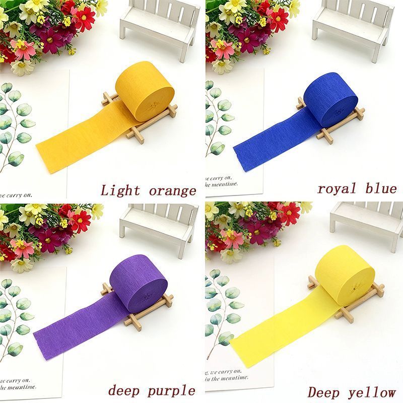 Colored Crepe Paper Navy blue 20 Rolls