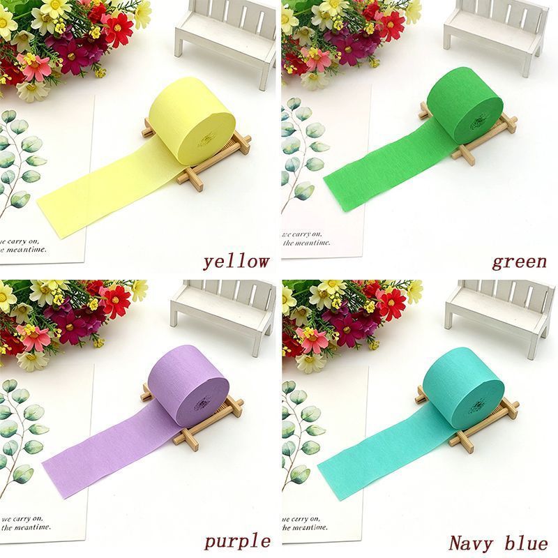 Colored Crepe Paper golden 20 Rolls