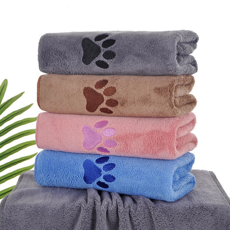Blue Pet Towel 40x80cm 5Pcs