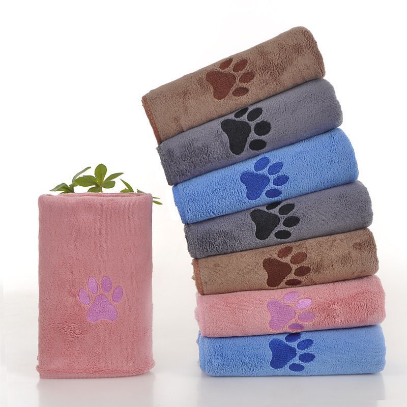 Blue Pet Towel 40x80cm 5Pcs