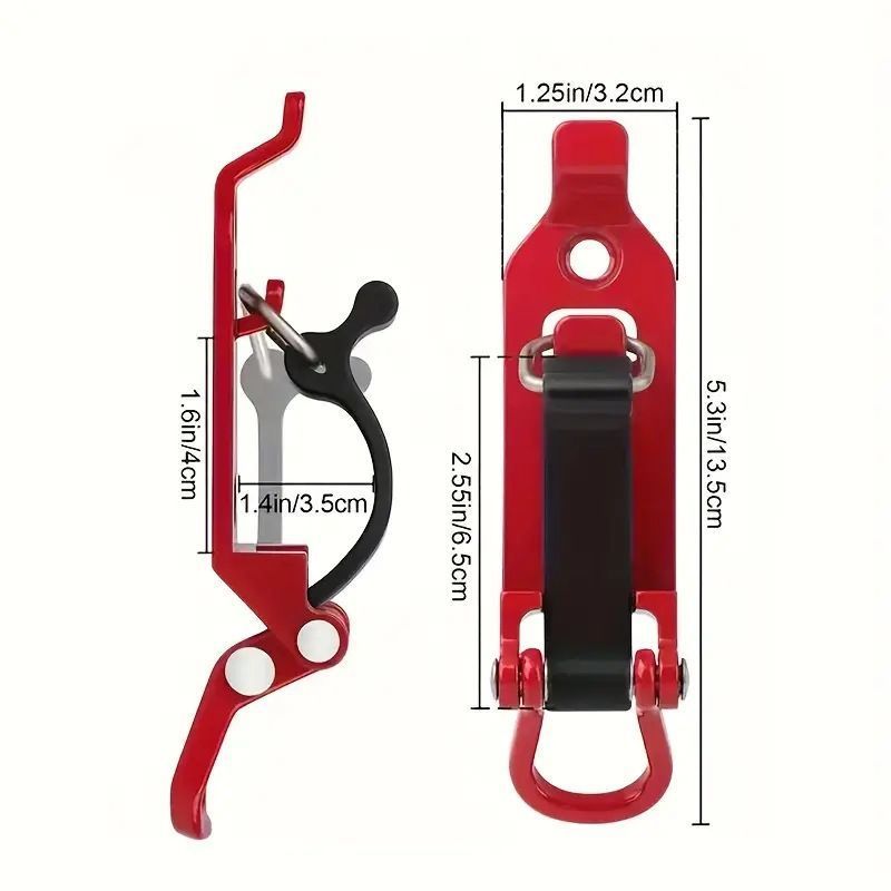 8 Pcs Fixed Hanging Latch Orange