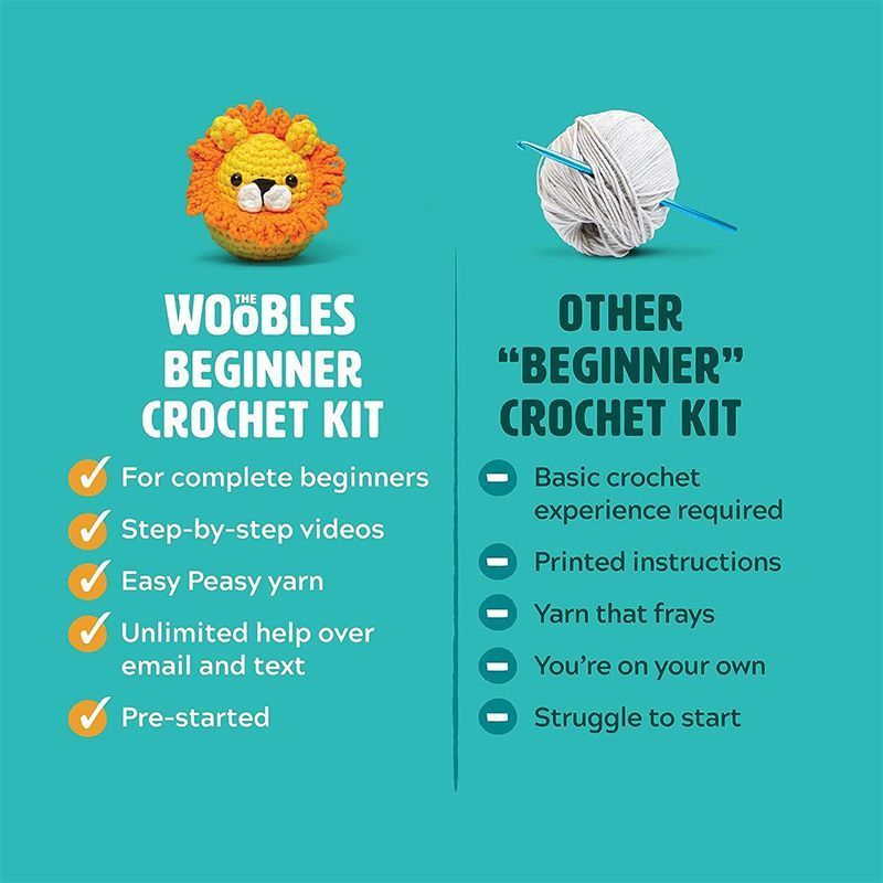 Penguin & Lion Crochet Kit 005