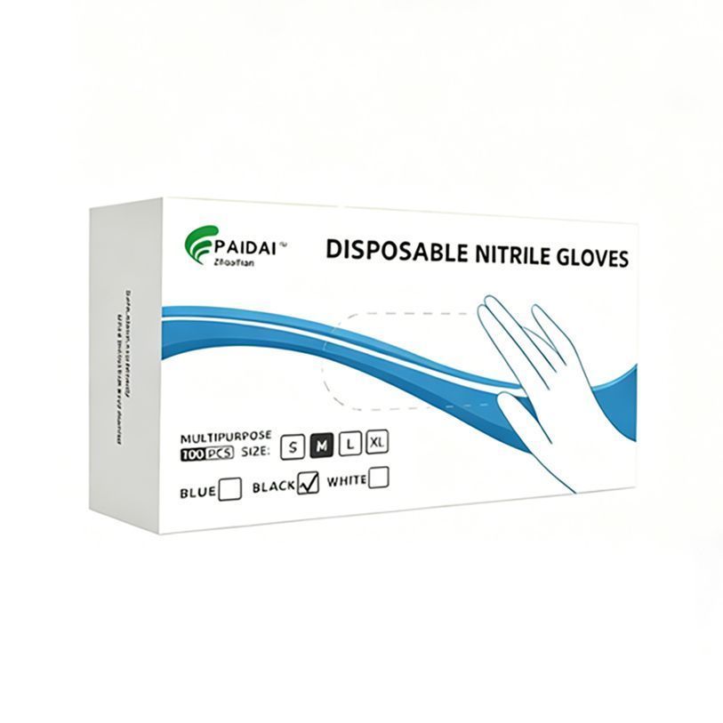 300Pcs Black Nitrile Gloves-Extra Large