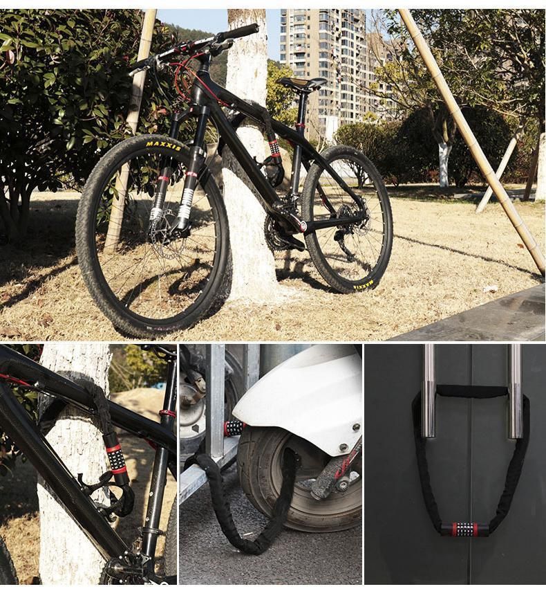 Bike Combination Lock - Black Grey, 1.2m