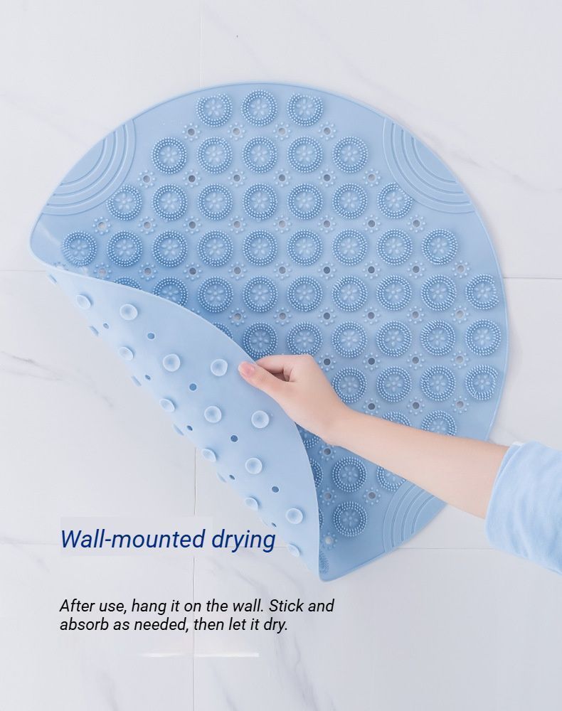 Pink Non-Slip Bath Mat 55×55cm