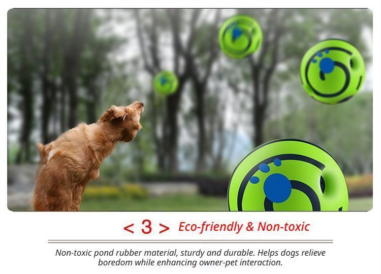 8.8cm Dog Squeaky Ball OPP Bag
