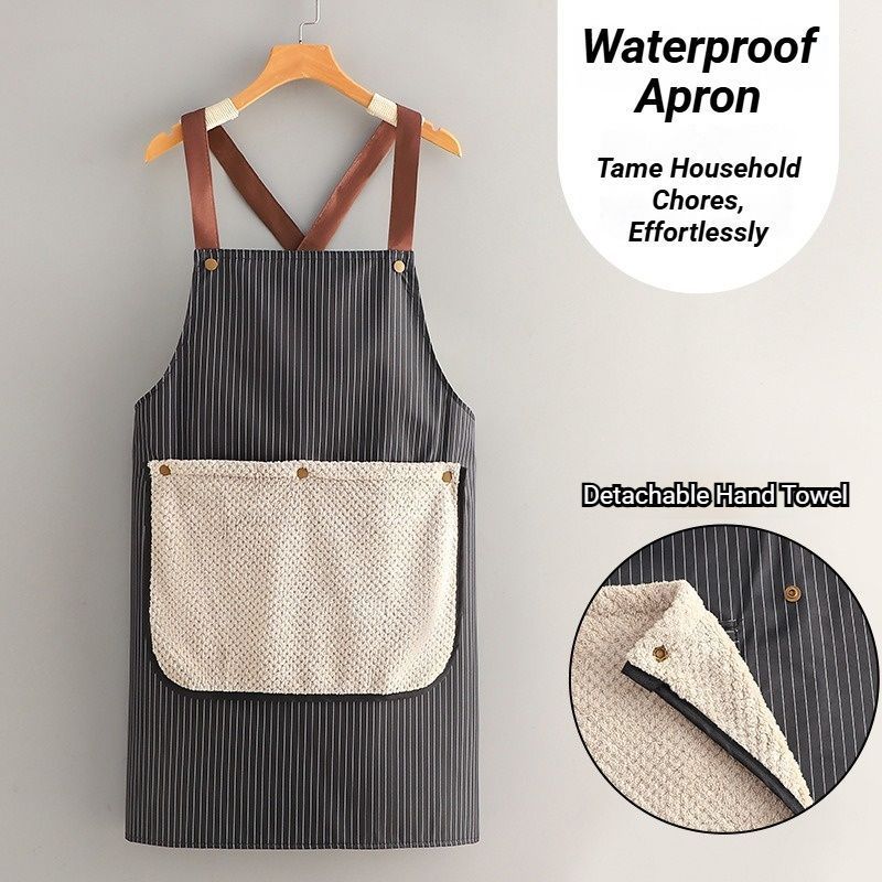2-Pack Black Waterproof Aprons