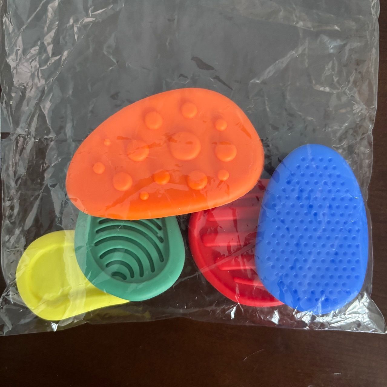 5Packs Silicone Sensory Stones Old