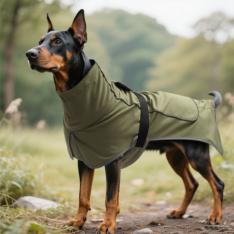 Dog Winter Fleece-Olive Green XXL