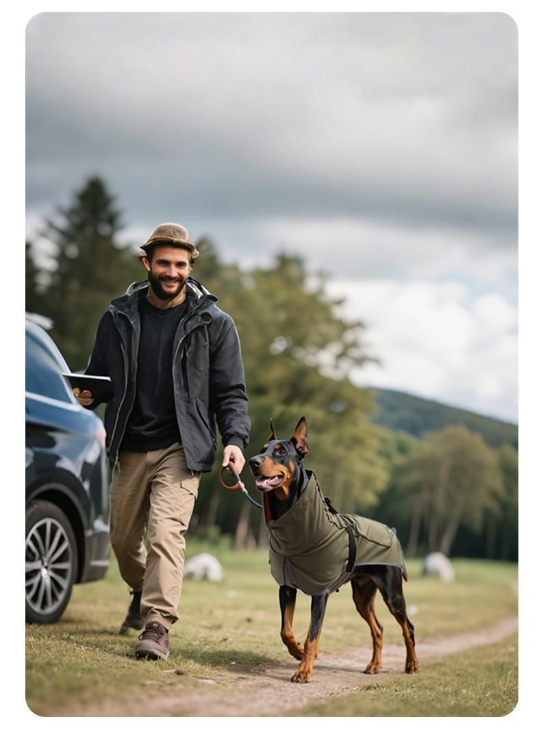 Dog Winter Fleece-Vibrant Orange XL