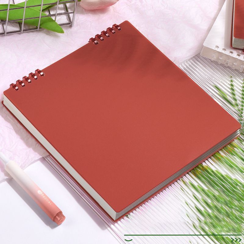 Lined Notebook Wine Red 60 Sheets/120 Pages