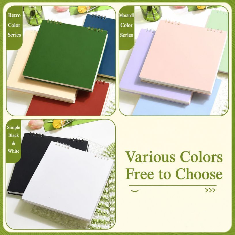 Blank Notebook Minimalist Black 60 Sheets/120 Pages