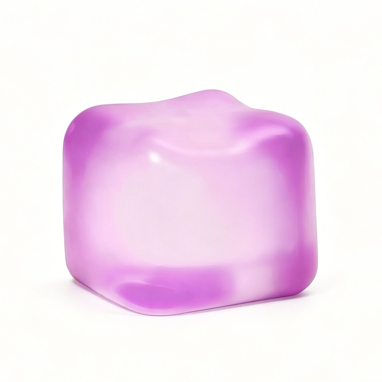 Soft Cube Squishy 5.6cm Calming Fidget Toy purple