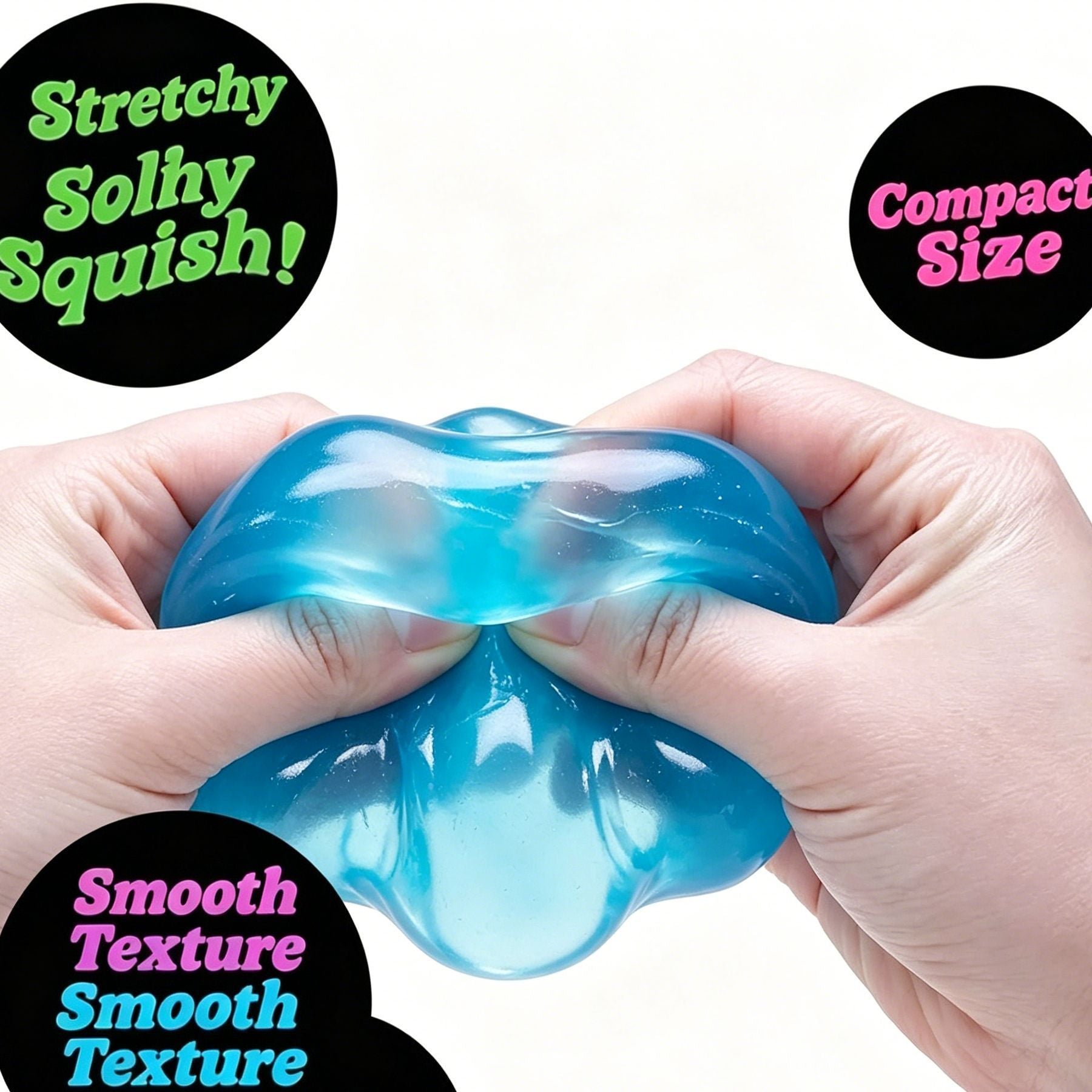Soft Cube Squishy 5.6cm Calming Fidget Toy purple