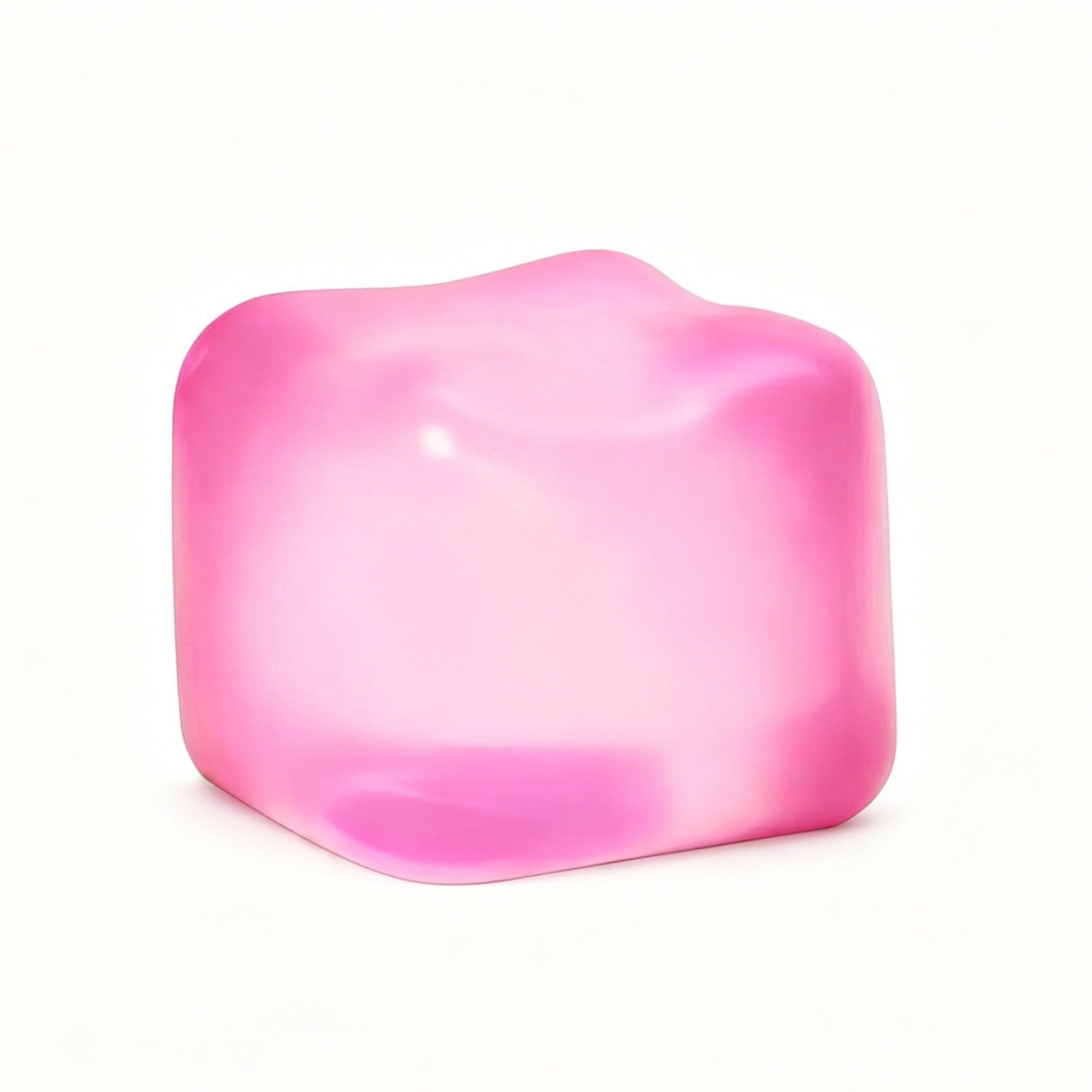 Soft Cube Squishy 5.6cm Stress Relief Fidget Toy pink