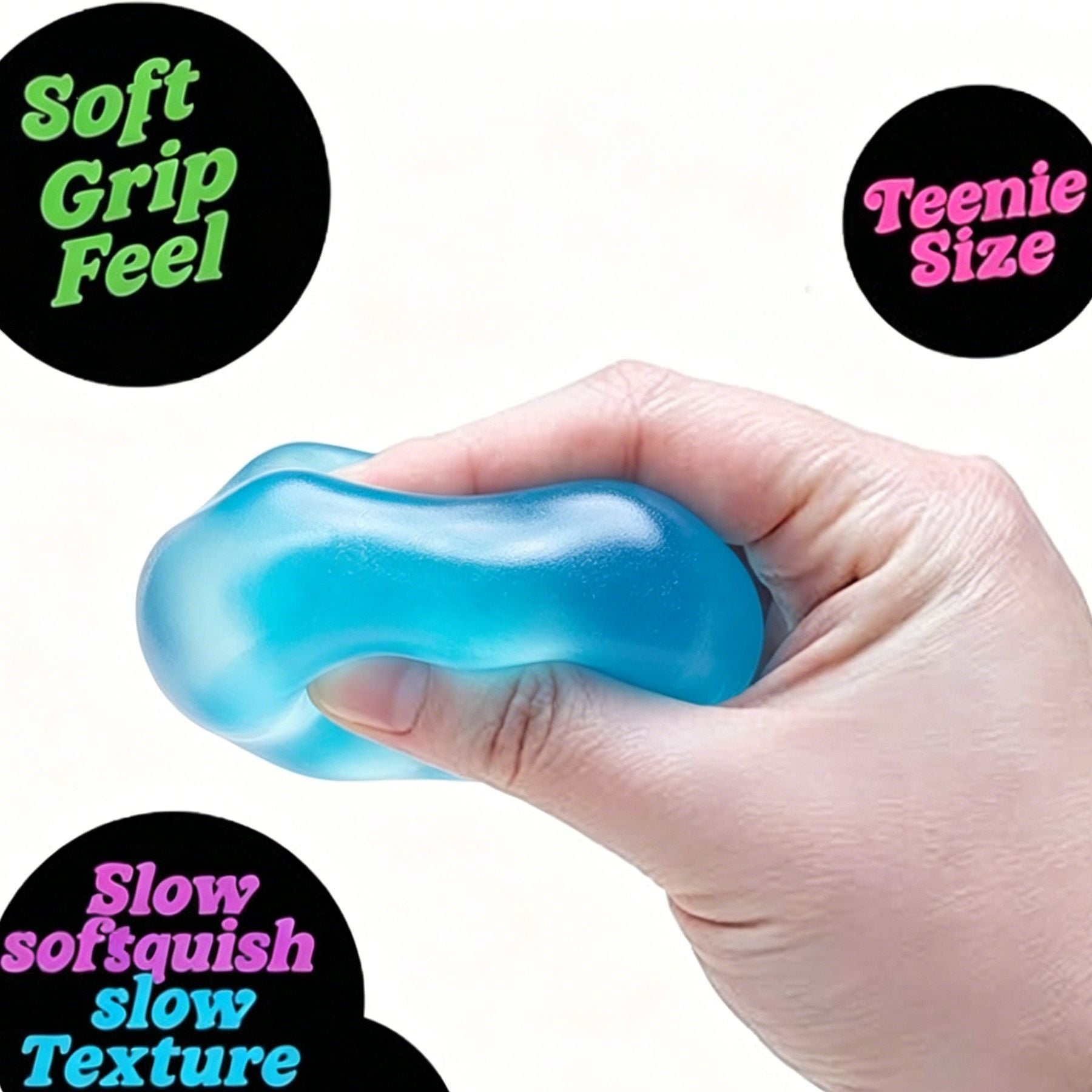 Soft Cube Squishy 5.6cm Stress Relief Fidget Toy pink