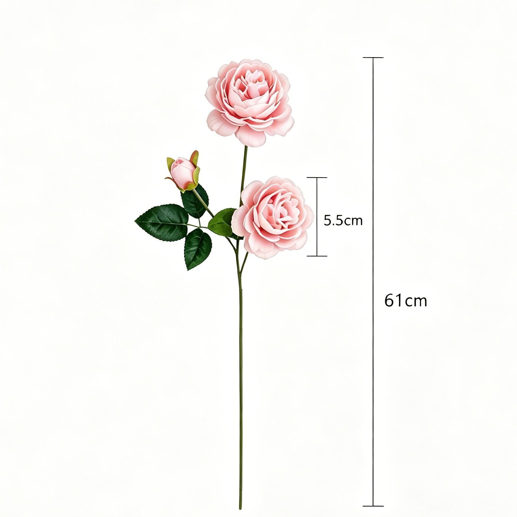 Artificial Pink French Peony, Sweet Decor, 3 Pack