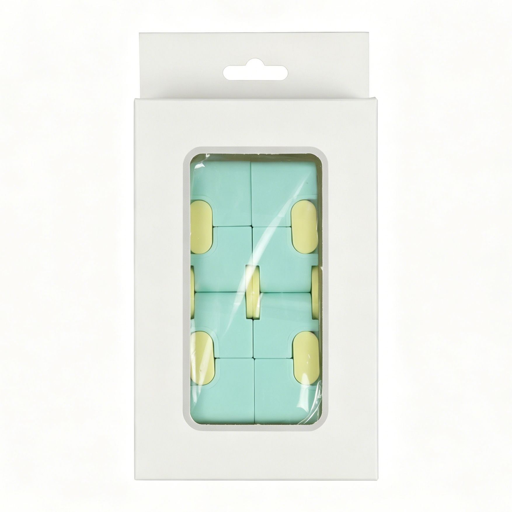 2pk Pastel Green Macaron Infinity Fidget Cube