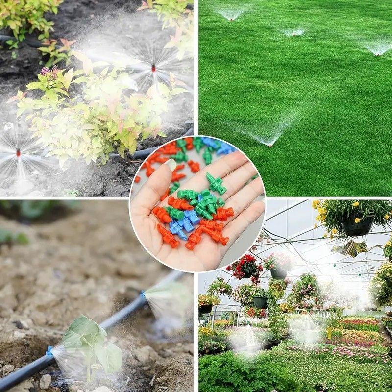 150pk Mixed Angle Refraction Misting Irrigation Sprinkler Set