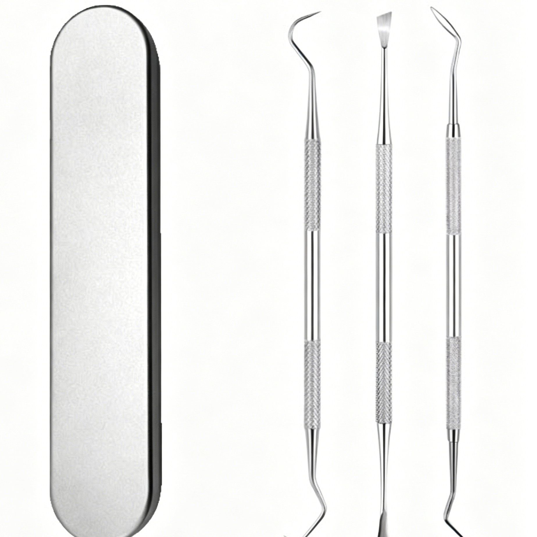 3pcs Style C Dental Tools Kit Scaler Double End Probe