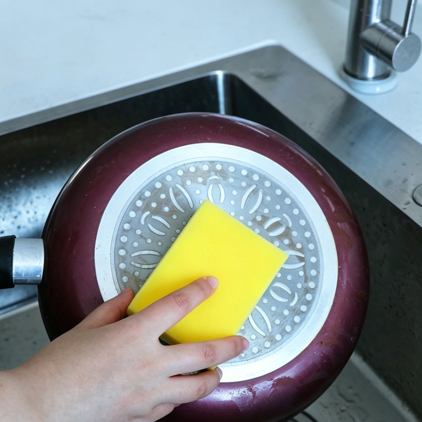 10pk Waist Shape Dual Sided Dish Sponge