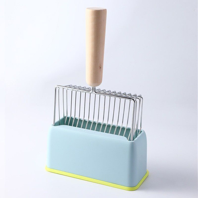 Blue Beech Wood Handle Litter Scoop Set