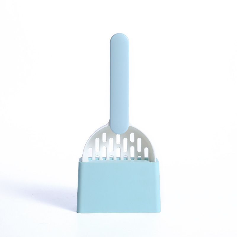 White-Blue Two-tone Litter Scoop Set