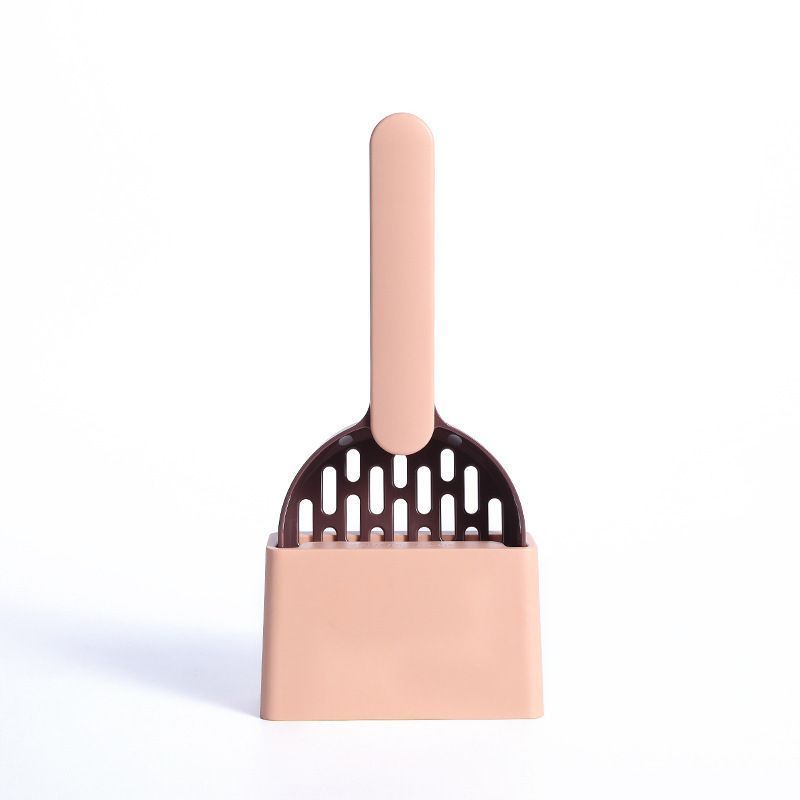 Coffee-Pink Two-tone Litter Scoop Set