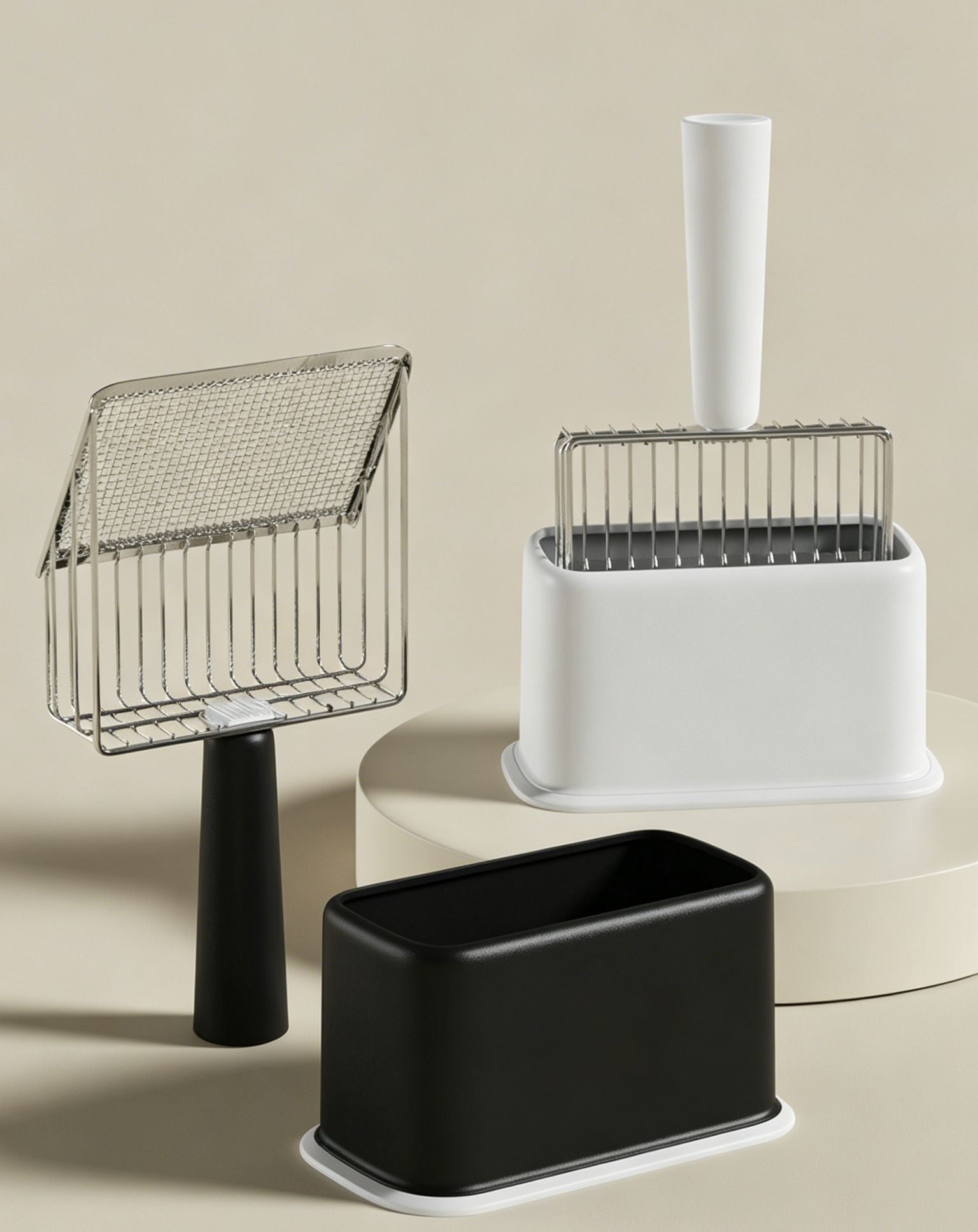 Beige Litter Scoop Set