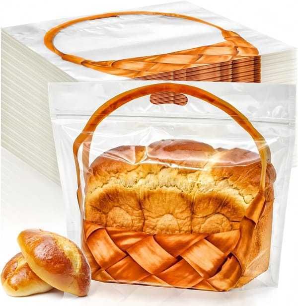 100 Pack Clear Bread Bags Holds 250g