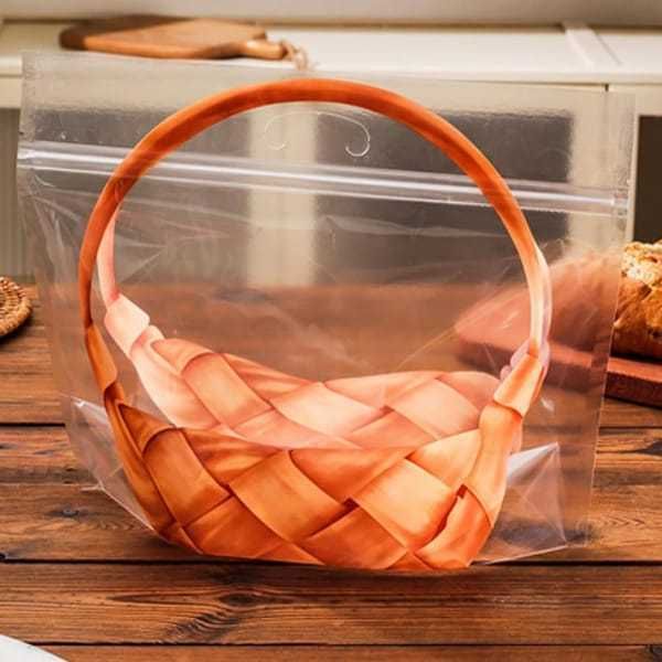 100 Pack Clear Bread Bags Holds 250g