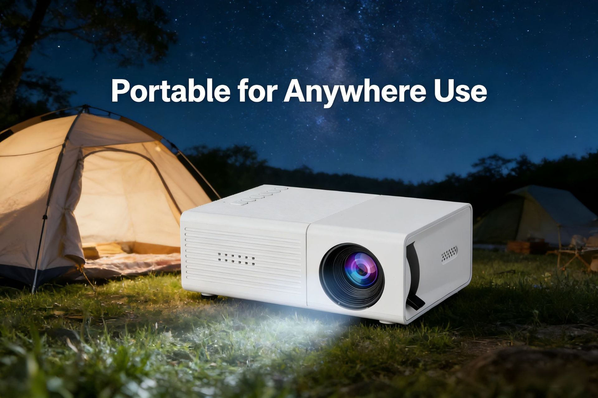 M3S Mini Projector White USB-Powered