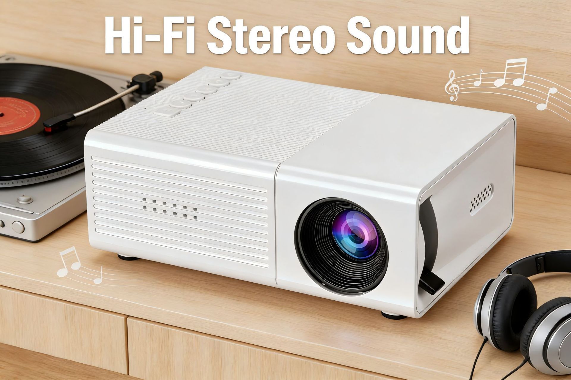 M3S Mini Projector White USB-Powered