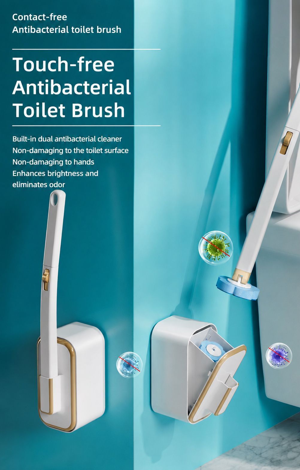 Toilet Brush Set White 02