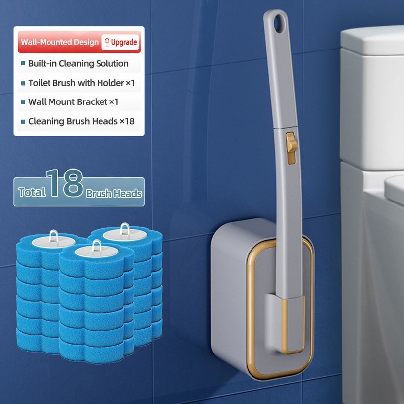 Toilet Brush Set Grey 02