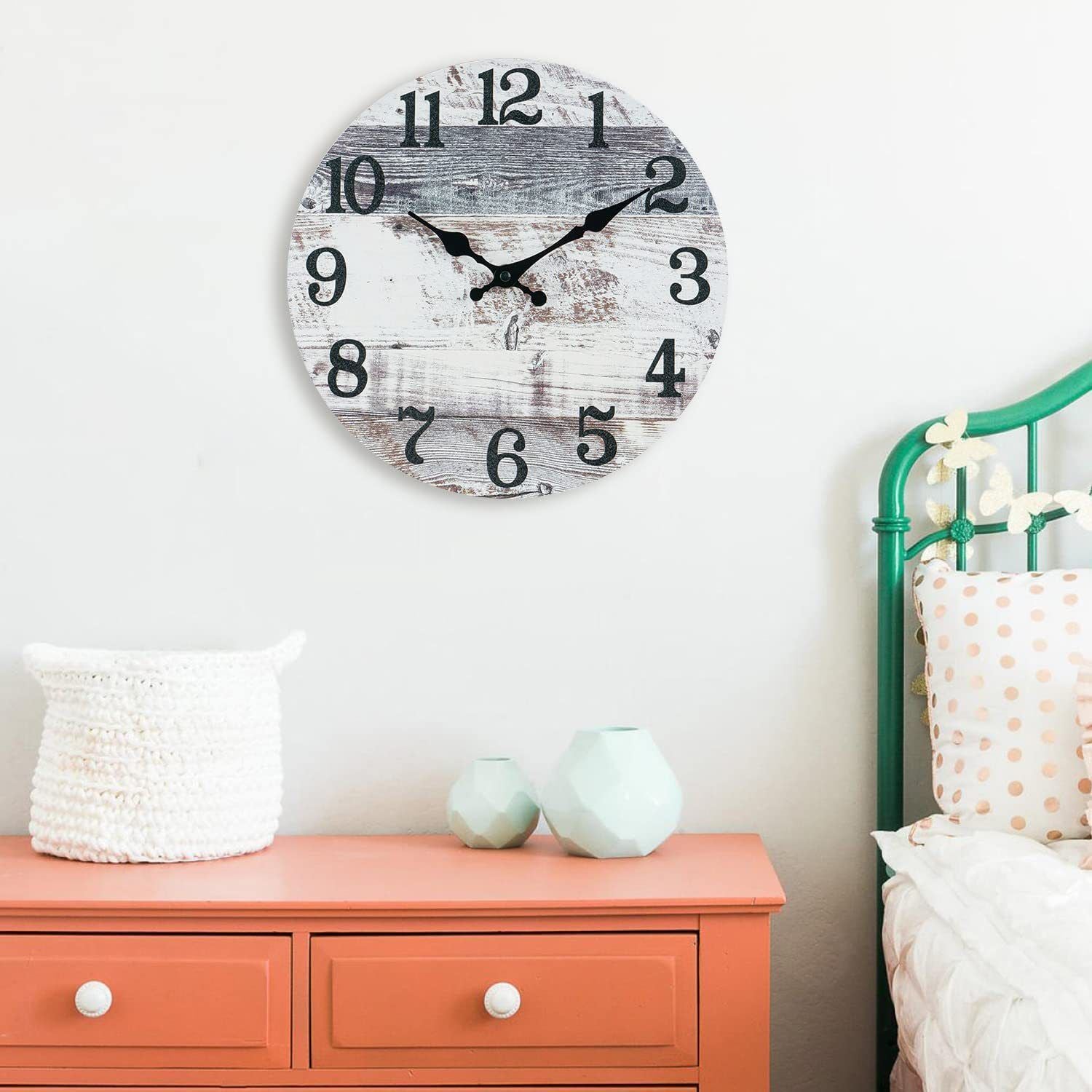 Wooden Wall Clock No.1, 10 Inch